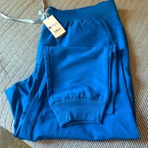 NWT Figs Zamora Jogger Scrub Pants 3XL Tall - Royal Blue
